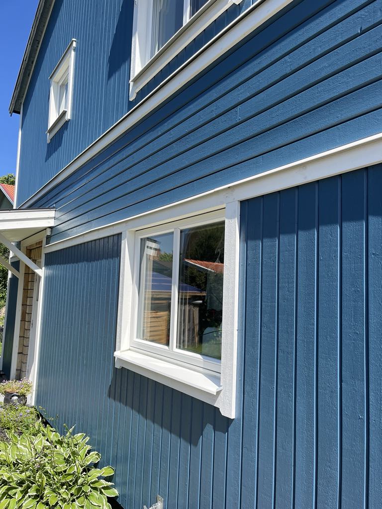 Nymålade fasader